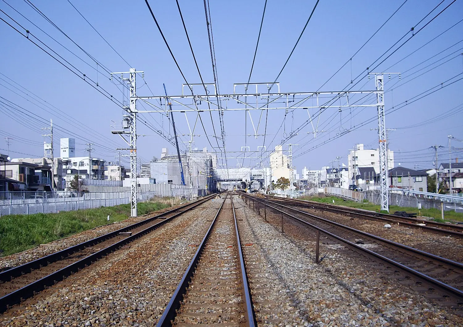 兵庫県神戸市須磨区稲葉町付近のJRの踏切